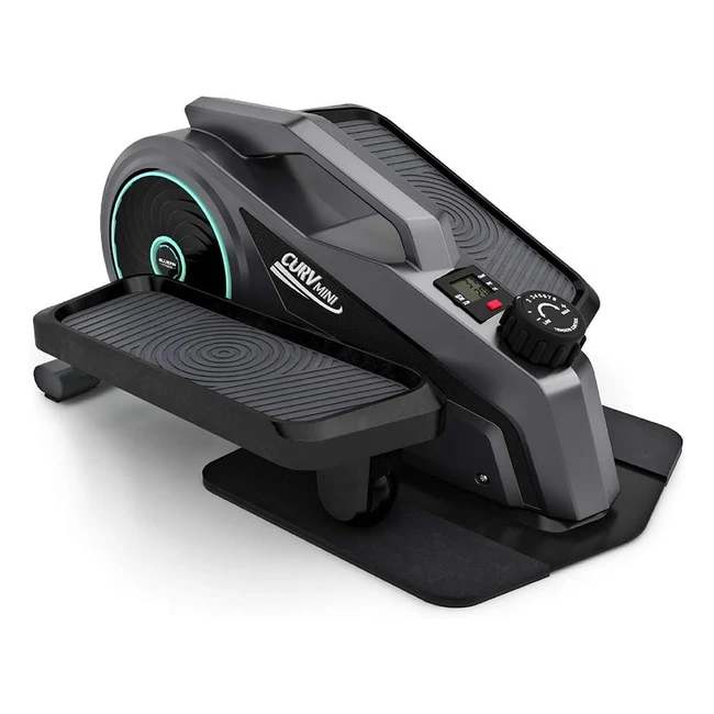 Bluefin Fitness Curv Mini Seated Under Desk Elliptical Trainer - Adjustable Resistance - Quiet Flywheel Motor