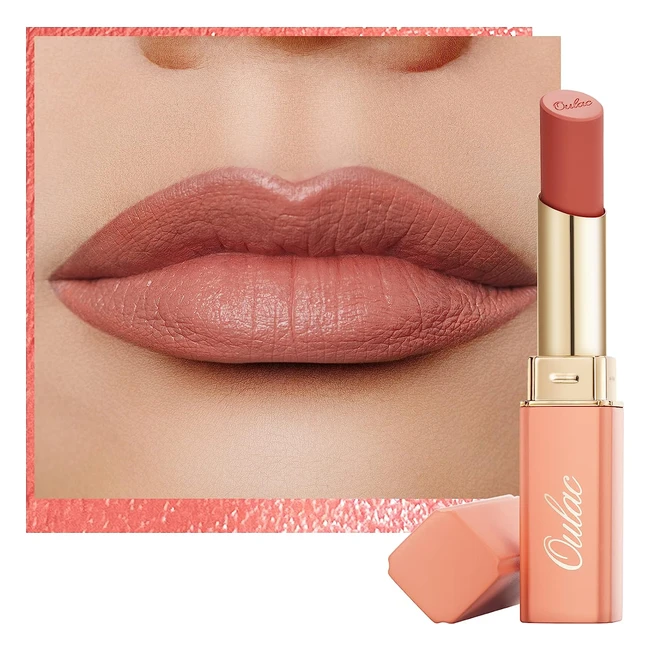 Pintalabios Oulac Soft Mate Nude - Larga Duración - Labial Nutritivo - Acabado Cremoso Mate