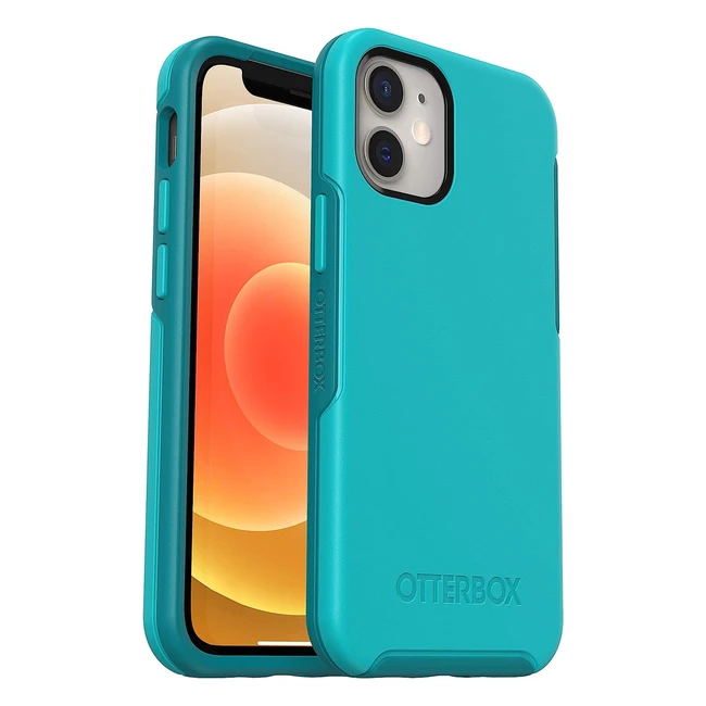 OtterBox Symmetry Series Schutzhülle für Apple iPhone 12 Mini, schlank, stoßfest, transparent, blau
