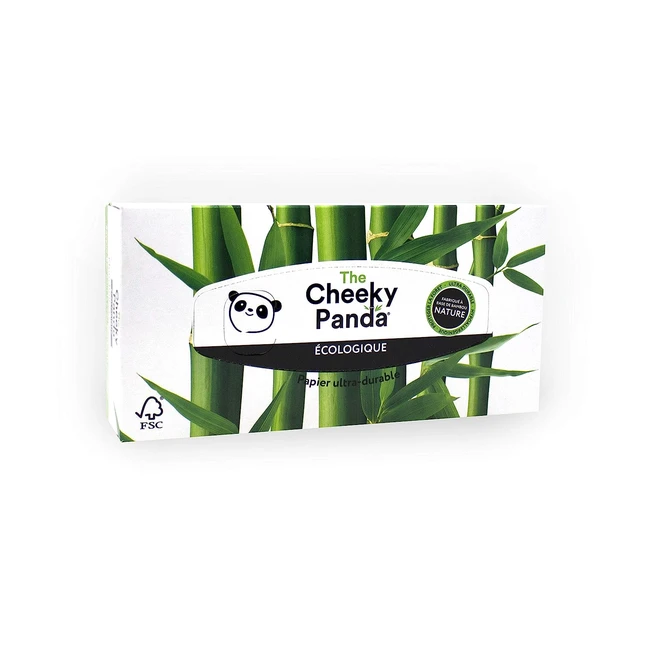 Pauelos de papel de bamb The Cheeky Panda - Caja de 80 pauelos