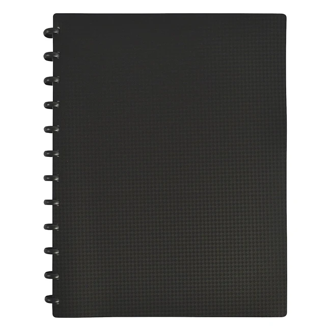 Porte-vues Variozip Memphis A4 60 vues + 30 pochettes amovibles polypro noir