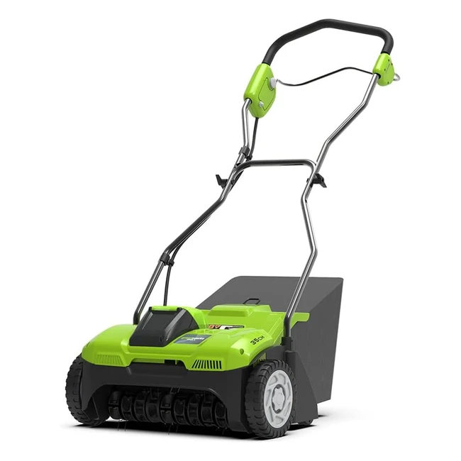 Arateur de gazon Greenworks G40DT35 Li-ion 40V - 35cm - 20 dents - 20L sac collecteur