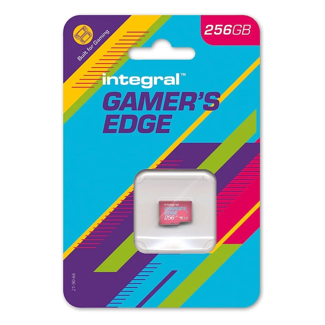 Integral 256GB Gamers Edge Micro SD Card for Nintendo Switch - Fast Load & Save Games, Store Games & DLC, U3 Highspeed Rating
