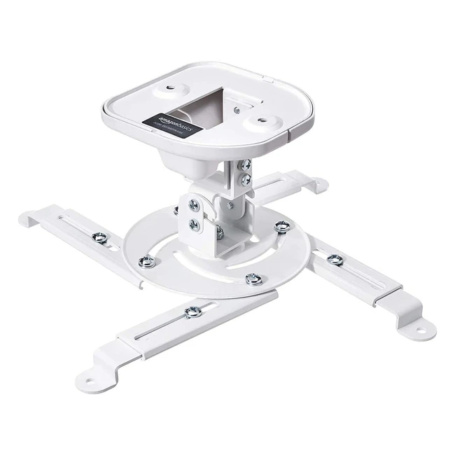 Amazon Basics Projektorhalterung, neigbar, 15 kg Traglast, weiß
