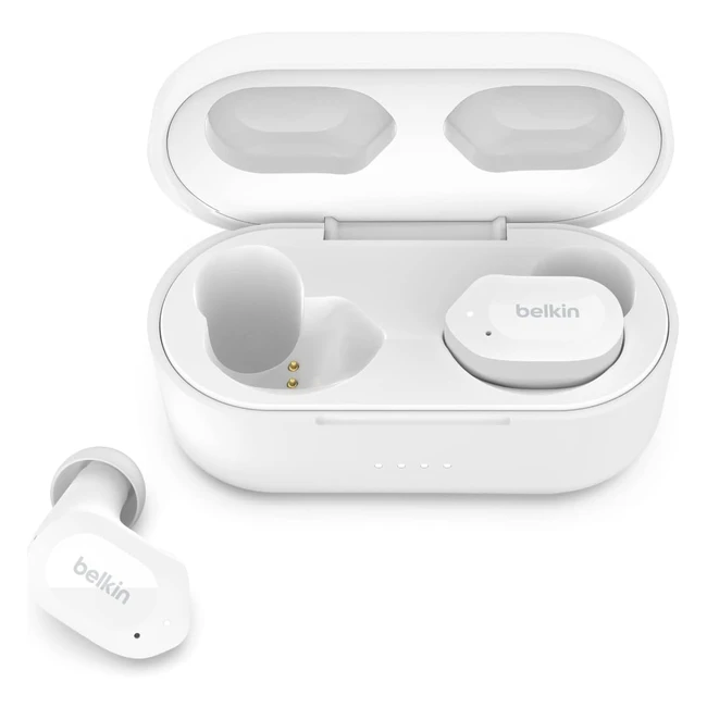 Belkin SoundForm Play True Wireless Earbuds - 38H Play Time - IPX5 Sweat/Water Resistant