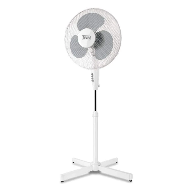 Ventilateur sur pied Black+Decker BXEFP40E - 40W, 3 hlices, 40 cm de diamtre