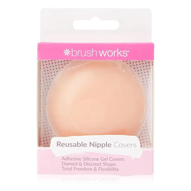 Copri capezzoli riutilizzabili Brushworks in silicone - Mod ABC123 - Ultra sott