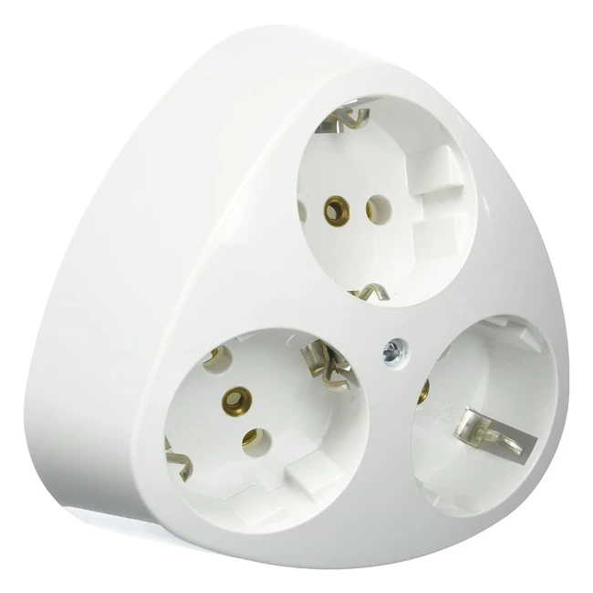 Triple Enchufe Kopp 100502000 con Toma de Tierra