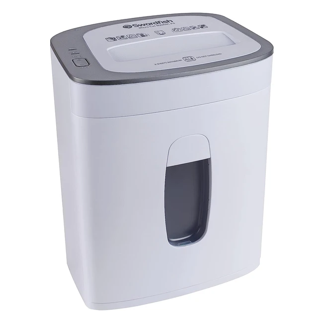 Swordfish 800XXCP4 Micro Cut High Security Shredder 40388 - White | Fast, Secure, and Efficient