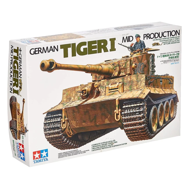 Carro Armato Tamiya 181 Tiger I Mid Production WWII G FR 1 - Scala 1:35