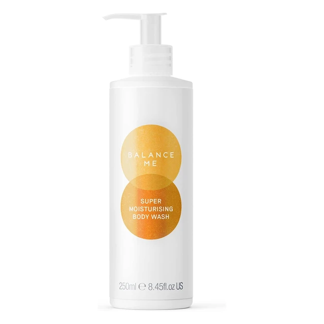Balance Me Super Moisturising Hand & Body Wash - Natural Vegan Soothing Hand Wash - Shea Butter Calms & Hydrates - 250ml