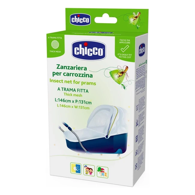 Zanzariera Chicco per Carrozzina - Protezione dagli Insetti - Ref. 14364