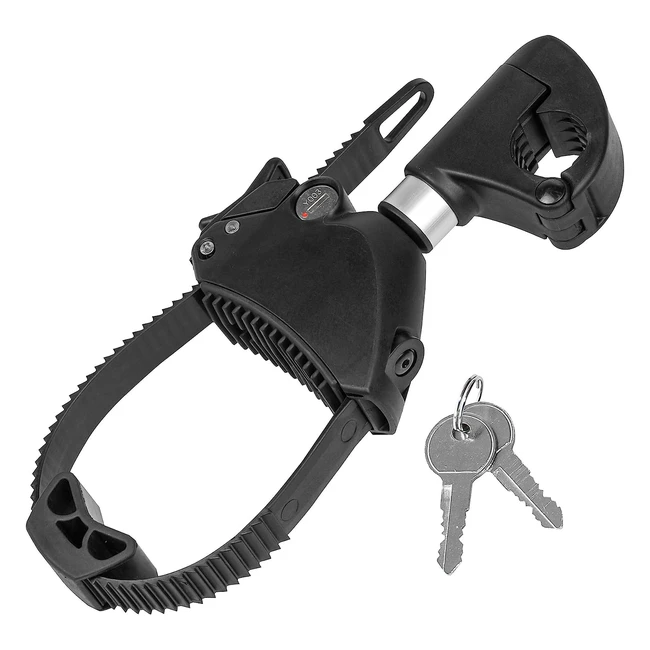 Eufab 11577 Rahmenhalter kurz abschließbar für U-Bügel Rohrdurchmesser 30 cm Länge 12 cm