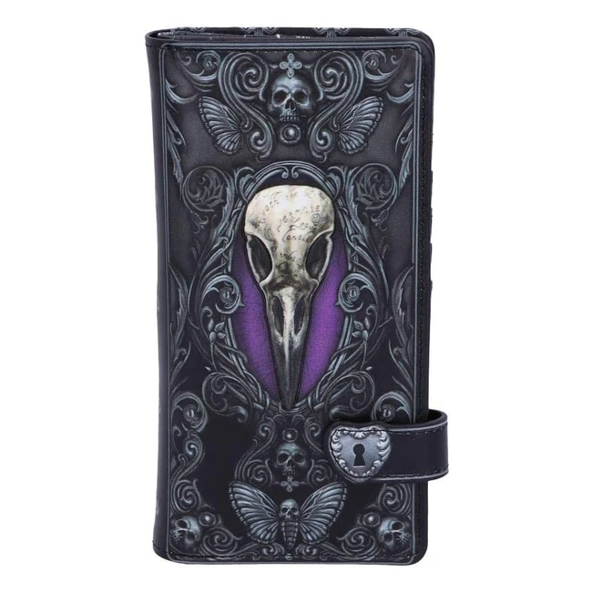 Porte-monnaie Nemesis Now B5117R0 Le Corbeau Edgar Allen Poe Noir 18.5 cm