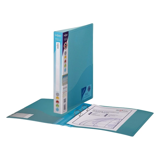 Snopake A4 2-Ring 25mm Ringbinder - Classic Blue (Pack of 10) Ref 10180