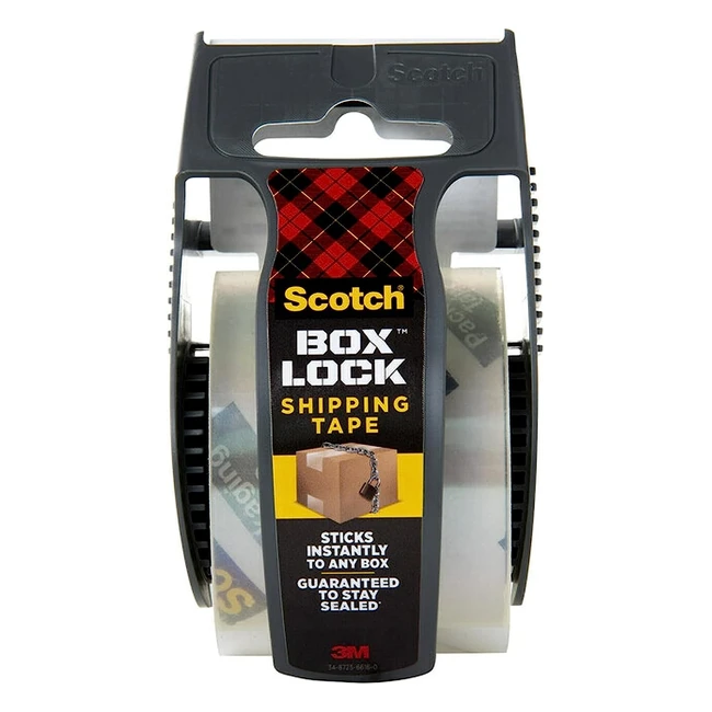Ruban d'emballage transparent Box Lock Scotch 48mmx203m - Adhérence forte
