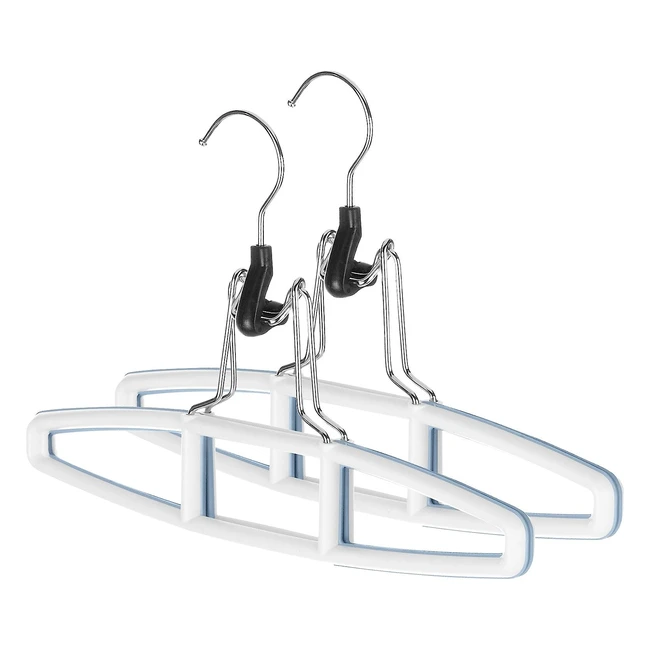 Lot de 2 cintres SureGrip de Whitmor avec poignée en caoutchouc - Maintien parfait des vêtements