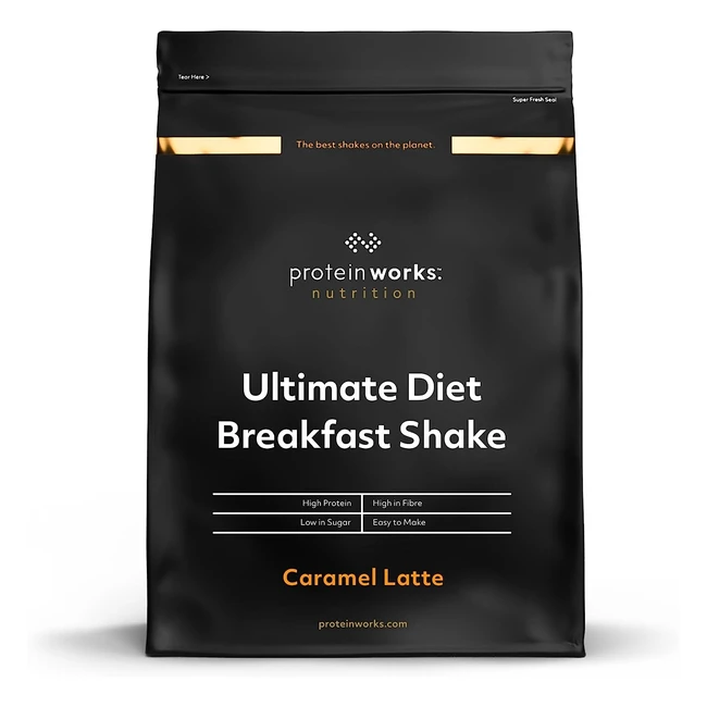 Protein Works Ultimate Diet Breakfast Shake - High Protein, Low Calorie Meal Replacement - 9 Servings