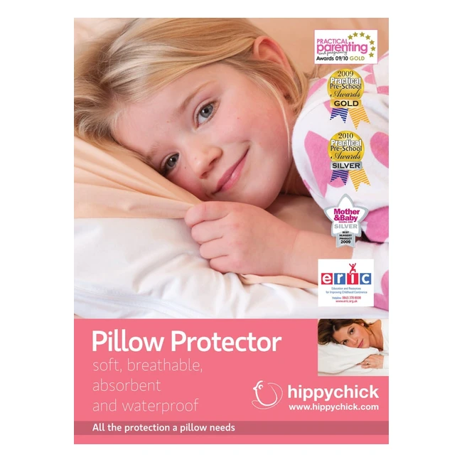 Hippychick Cotton Pillow Protector - Waterproof Easy Care