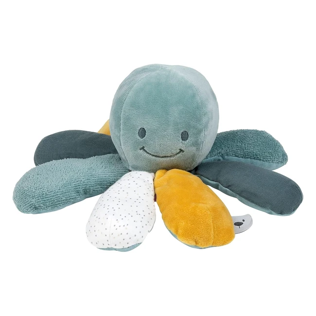 Nattou Lapidou Activity Octopus Toy - Soft Plush for Newborns - 8 Fun Activities