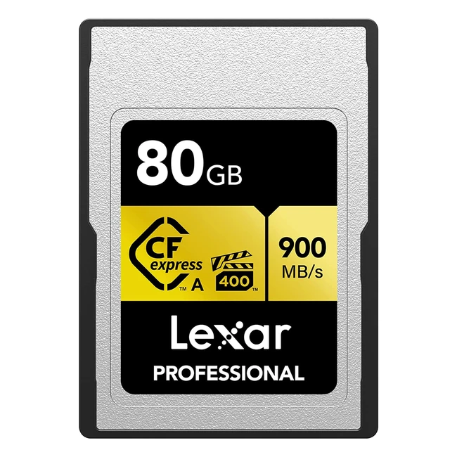 Lexar Professional 80GB CFexpress Type A Gold Series Memory Card  Up to 900MBs