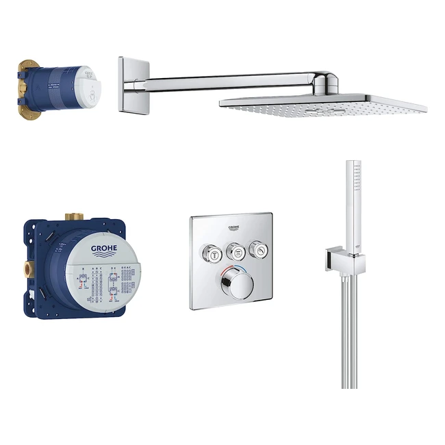Grohe Set Doccia Cromo 34712000 - Soffione RSH 310 SmartActive