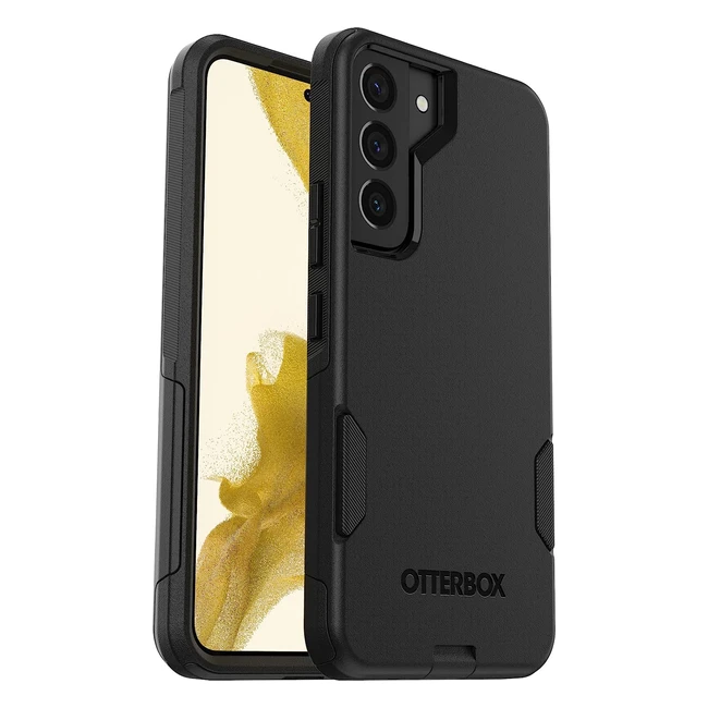 OtterBox Commuter Case for Samsung Galaxy S22 - Shockproof, Drop Proof, Rugged - 3x Tested to Military Standard - Antimicrobial Protection - Black