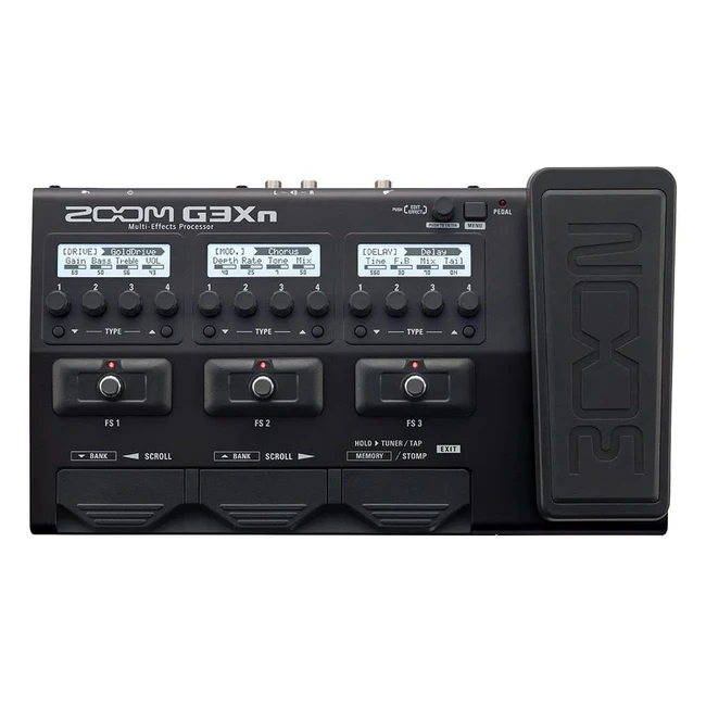 Pedalera multiefecto Zoom G3Xn - Referencia: G3Xn - Efectos programables, simulaciones de amp y pantallas, looper, caja de ritmos, afinador y más
