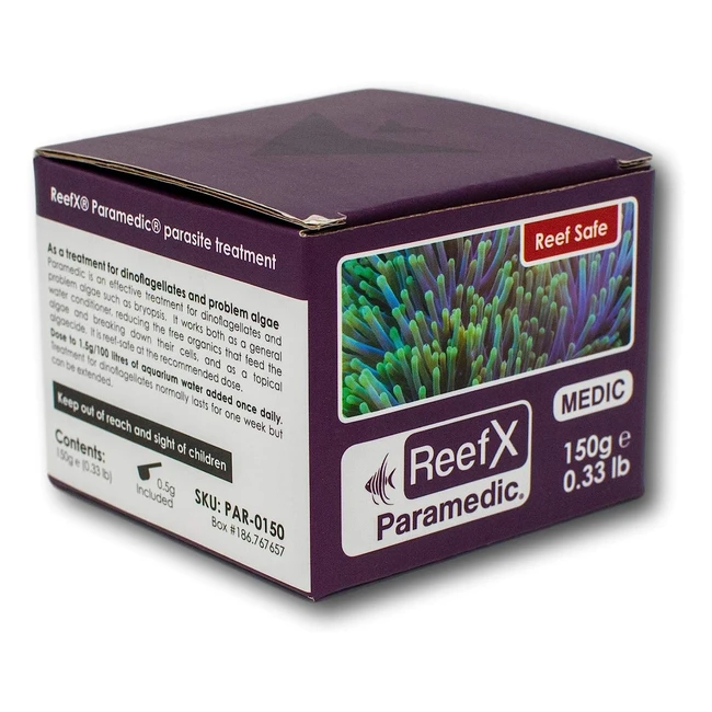 Paramedic 150g Reef Safe Parasite Treatment - Effective Against Marine White Spot, Velvet, and More