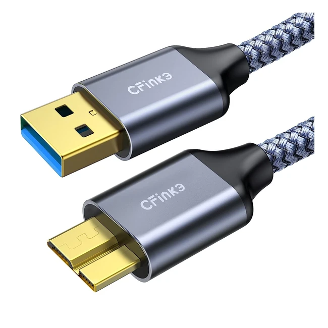 Cavo Micro USB 3.0 1m - Trasferimento Veloce - Ricarica Rapida - Compatibile con Samsung Galaxy S5/Note 3