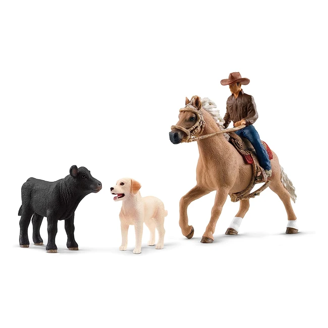 Schleich 42578 Western Riding Adventures Farm World Toy Playset - Ages 3