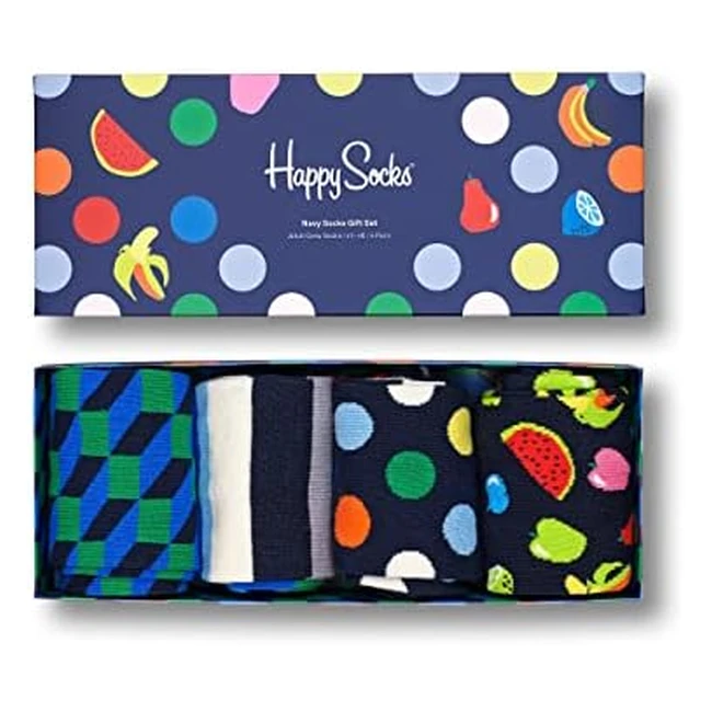 Calcetines Happy Socks para Hombre Azul Marino Talla 41-46