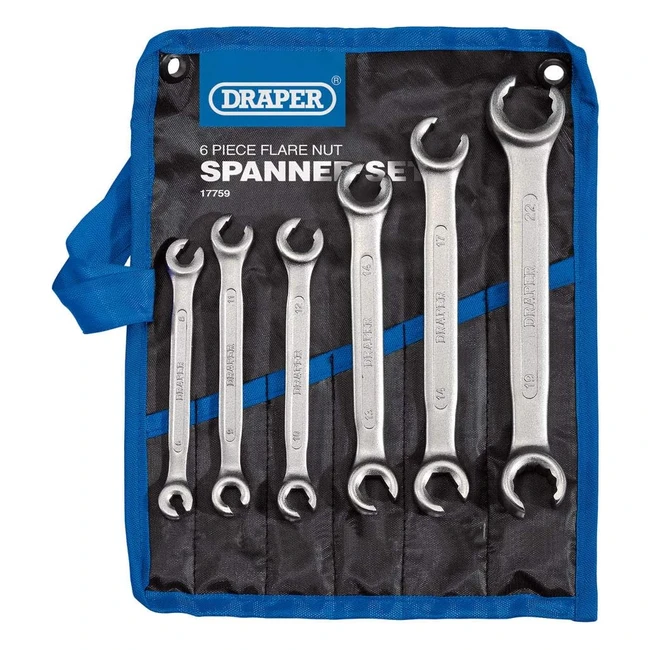 Jeu de 6 cls crou vas Draper 17759 - Haute qualit en acier chromé