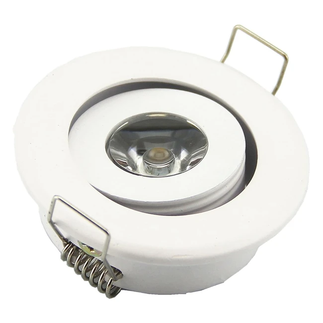 Pack 10 Bombillas LED Empotrables Pequeñas Redondas 3W 3000K + Controlador