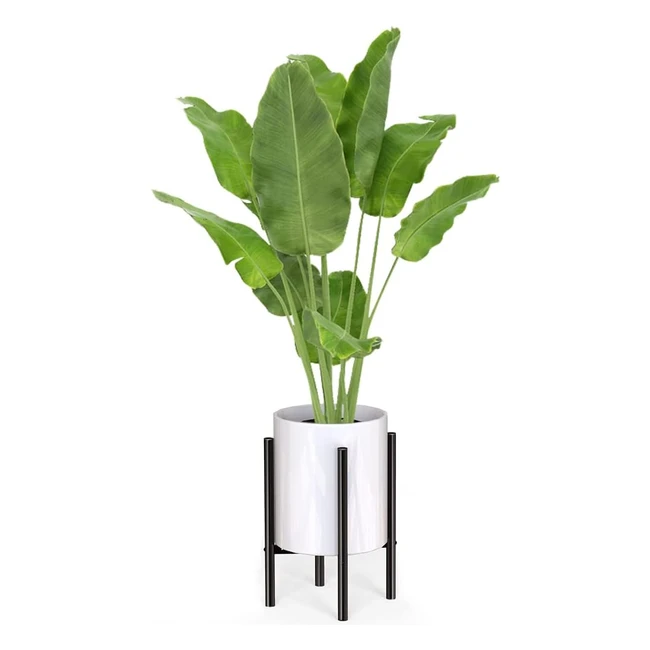 Mutool Adjustable Plant Stand - Modern, Sturdy, and Versatile - Fits 8-10in Plant Pot - Black