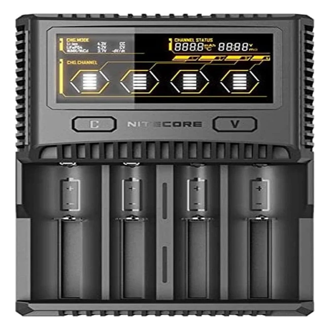 Chargeur de Batterie Nitecore SC4 - Mixte Adulte - Noir - Rfrence SC4 - Cha