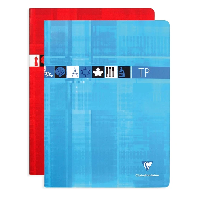 Quaderno Clairefontaine 3347C A Punto Metallico 24x32 cm - 120 Pagine Quadretti 90g e Pagine Bianche 125g