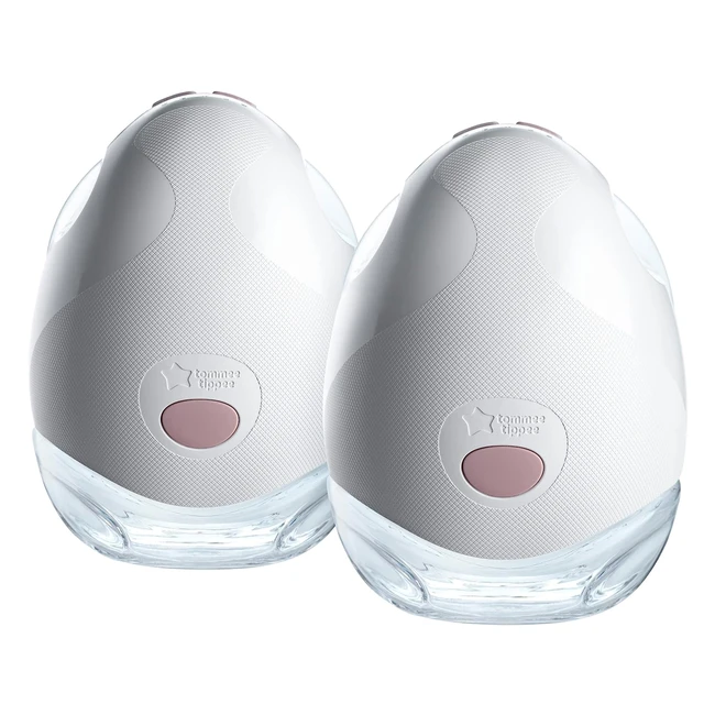 Tommee Tippee Made for Me Double Electric Wearable Breast Pump - Handsfree, Inbra, Portable - White