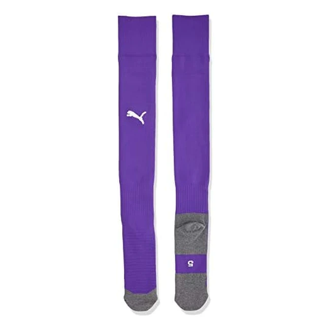 Puma Liga Core Football Socks - Prism Violet/White, Size 3