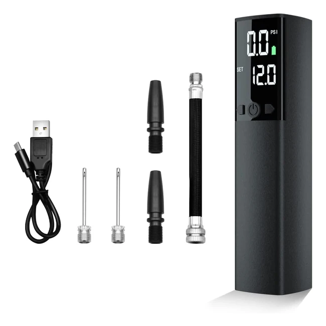 Zinlyn Electric Ball Pump - Fast Inflation, Accurate Pressure Gauge - Football, Basketball, Volleyball