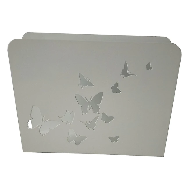 Porte-revues blanc Butterflies - King Home P1817185 - 30 x 8 x 23 cm