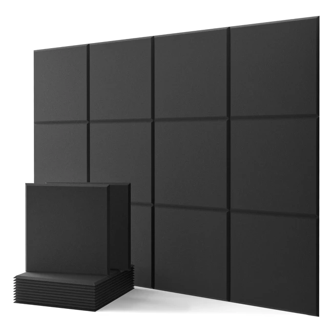 Acoustic Panels Sound Absorbing Panels 12 Pack - Noise Reduction  Echo Absorpti