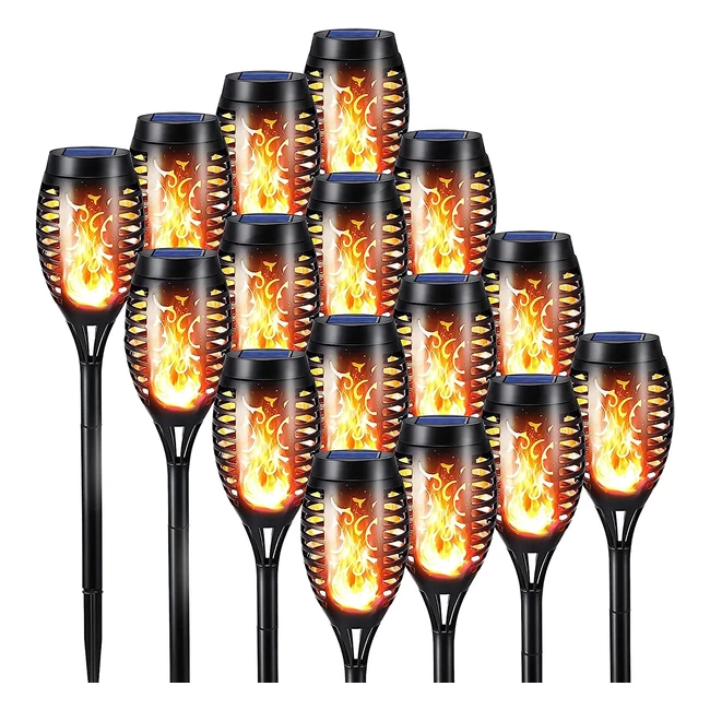 Luces de Llamas Solar Exterior Jardín Nexvin - 16 Piezas - IP65 Impermeable