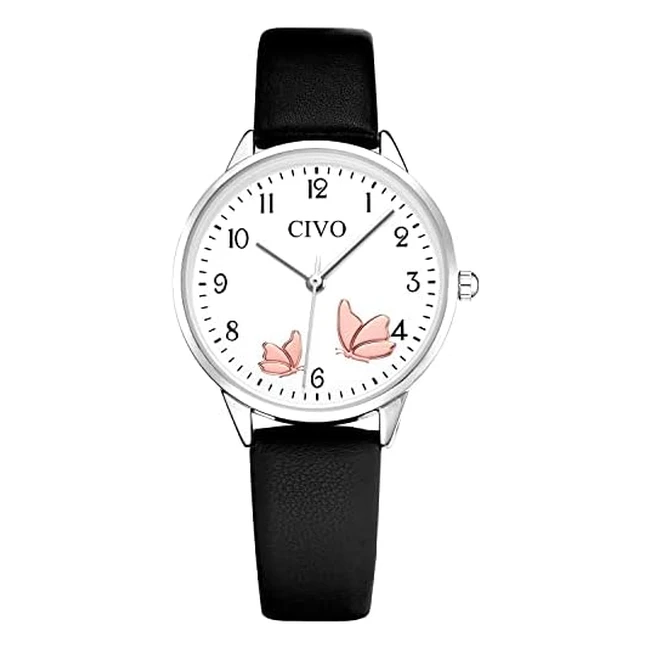 Reloj Mujer Cuero Elegante - Civo - Referencia: XXX - Impermeable - Moda