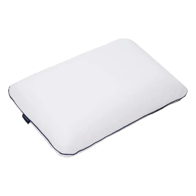 Breathable Memory Foam Pillow - Adjustable Height - Orthopedic - Neck Pain Relief - Machine Washable - 60x40x16 cm - White