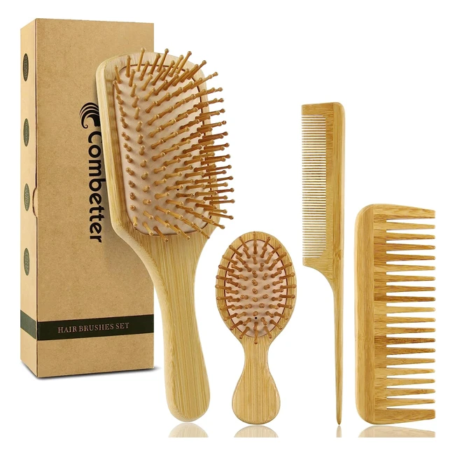 Brosses Cheveux et Peigne pour Femmes et Hommes - Démêlante et Idéale pour Cheveux Bouclés ou Secs
