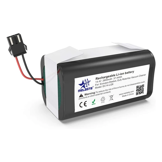 Batteria di ricambio Melasta 14.4V 2600mAh per Eufy RoboVac 11S Max - Alta qualità e prestazioni