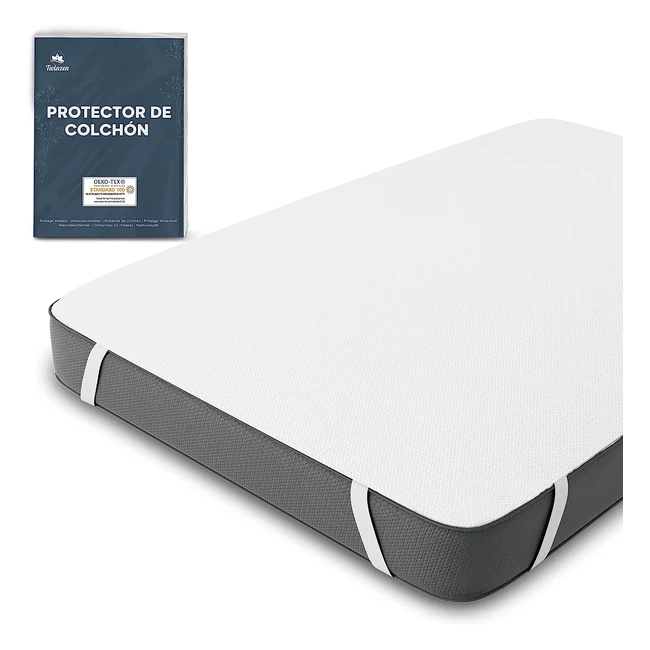 Protector Colchón Impermeable 120x200 Twinzen - Certificación Oeko-Tex