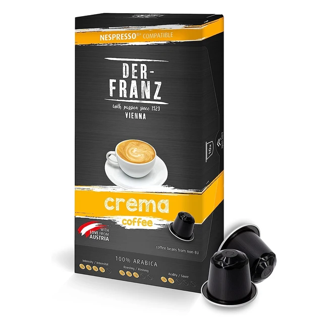 Capsules de caf compatibles Nespresso - Derfranz 1 x 10 capsules crema