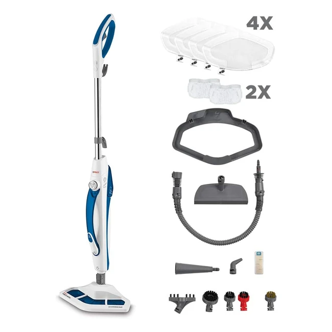 Polti Vaporetto SV460 Double Steam Mop - Kills 99.9% of Viruses, Germs, and Bacteria - 17 Accessories